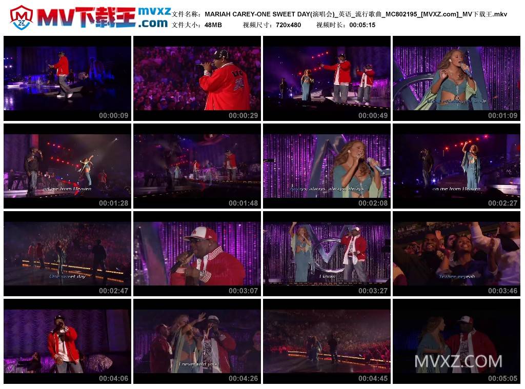 MARIAH CAREY-ONE SWEET DAY(演唱会)_英语_流行歌曲_MC802195